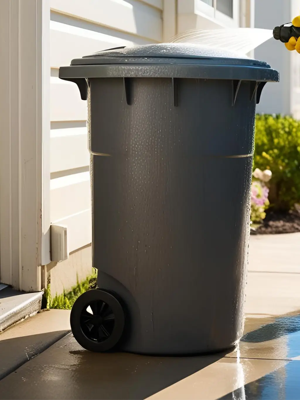 trash can cleaning